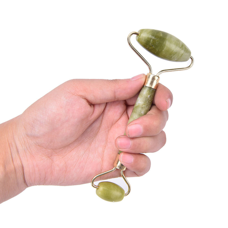 Natural Jade Guasha Facial Beauty Massage Tool Jade Roller Face Thin Massager Gw