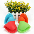 Silicone Kitchen Glove Oven Pot Holder Heat Resistant Mit Beauty BBQ Baking U6J6