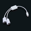 Dual Micro USB OTG Hub Host Adapter Cable for Tablet PC and Smart Phone