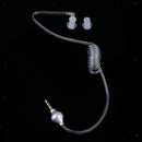 2 Pin Air Acoustic Tube Headsets Mic PTT Walkie Talkie Earpieces Clip-on