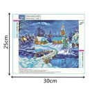 5D DIY Diamond Painting Snow View Cross Stitch Embroidery Rhinestones Kits