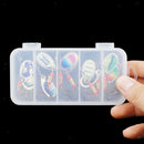 Pack Of 10 Metal Sequins Baits Artificial Lures &Organizer Box Saltwater