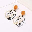 Creative Face Dangle Ear Stud Women Fashion Casual Drop Earrings Jewelry