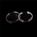 100 Clear Coin Capsules Coin Case Holders 27mm Round Storage Box FT
