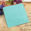 Letter Printed DIY Scrapbooking Plastic Embossing Folder Template for Album Gift