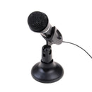 Black condenser sound microphone with stand for pc laptop  Z