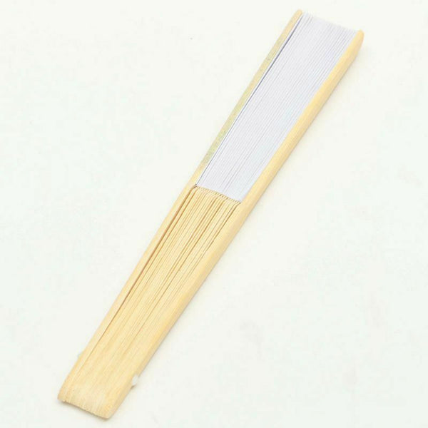 20 Pcs Fan White For Painting Calligraphy DIY Gift Decoration White G8W4