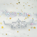 Grand Civil Aviation Aircraft Metal Cutting Dies For Scrapbooking Craft Decor M&