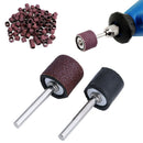 100pc Refills Grit Sanding Paper Bands 1/2" Drum & 2pc Mandrel For Rotary Tool