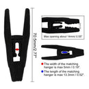 Plastic, flocking Hangers Clips 20 Pack Black Pants Hangers Clips Strong Fi G3I4