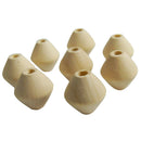 20 Pieces DIY Wooden Round Big Large Wood Ball Beads Unpainted Unfinished 30mm