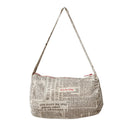 Women Handbag Newspaper Top-Handle Pillow Fashion Leather Cylinder Shoulder Bags