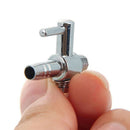 2pcs Chrome Air Line Stainless Steel Valve Air Tap Aquarium Control