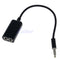 3.5mm Stereo Audio Male To Earphone Headset Microphone Adapter Cell Phone PC