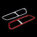 Rear Dual Exhaust Muffler Tail Decor End Pipe Tip Cover Trim For Audi A6 C7