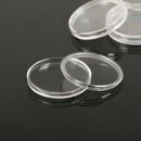 10PC 40mm Clear Round Plastic Coin Capsules Containers Coin Protector Case