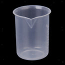 4 Pcs Food Grade Plastic Clear Graduated Measuring Cup Beaker Jug Container for