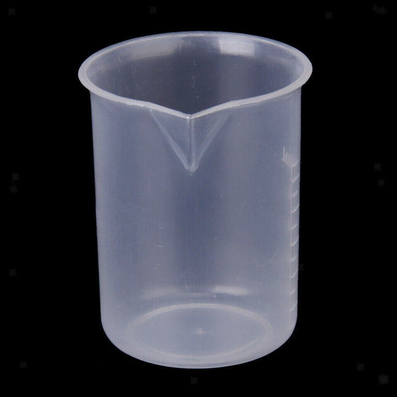 4 Pcs Food Grade Plastic Clear Graduated Measuring Cup Beaker Jug Container for