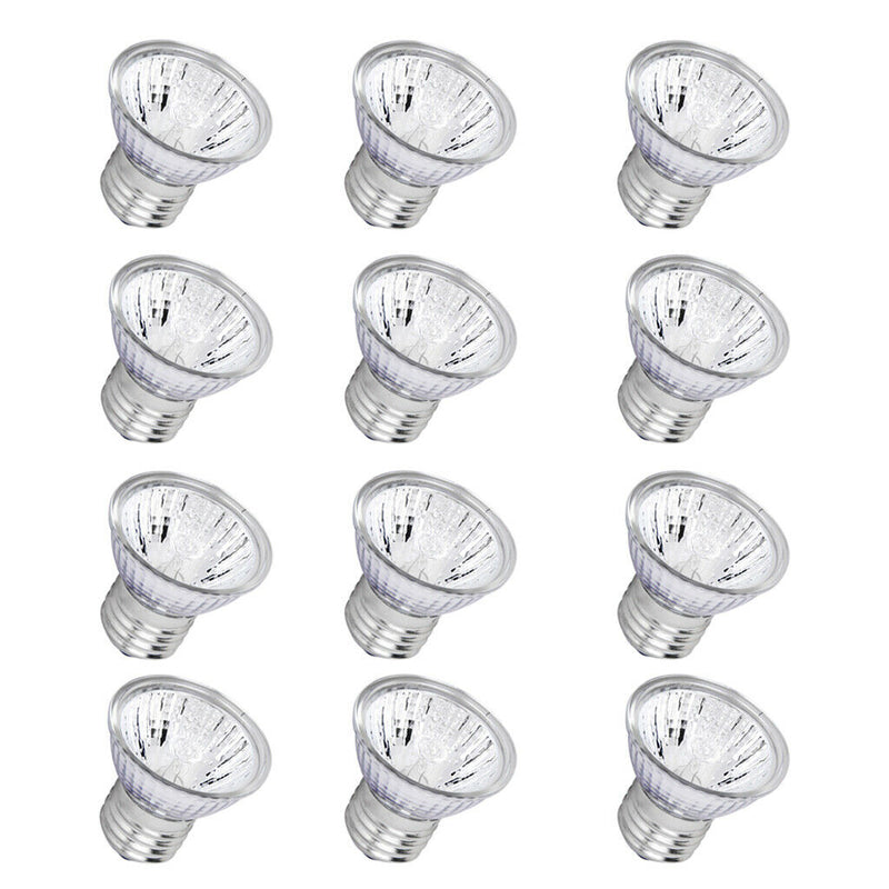 12 x Mini 220V Reptile Halogen Bulb for Pet Coop Heater Chicken Lizard Turtle