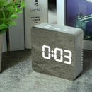 Led Alarm Clock Digital Electronic Led Mirror Clock Multifunction Temperatu
