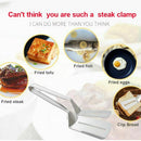 High Quality Stainless Steel Barbecue Tongs Kitchen Tongs Steak Bread Tongs X6K4
