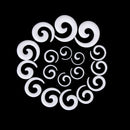 9 Pairs of Acrylic Spiral Ear Taper Tunnel Stretcher Expander Plugs---White F6P9