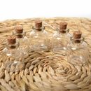 Empty Tiny Mini Clear Message Glass Bottles Vials With Cork x AU 22 28mm Q7 V1Q7