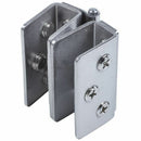 Shower Door Stainless Steel Glass-to-Glass Clamp Clip Hinge for 8mm - 10mm