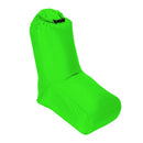 Inflating Beach Camping Lounger Back Pillow Chair Air Bed Lazy Sofa Green