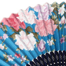 Chinese style flower pattern wedding folding handbag blue V3V6