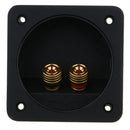 2-Way Speaker Box Terminal Binding Post, Square Spring Cup Connector (80-502)