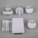 Portable 4 Port Travel Home Wall AC Power Charger Adapter US/EU/UK/AU Plug