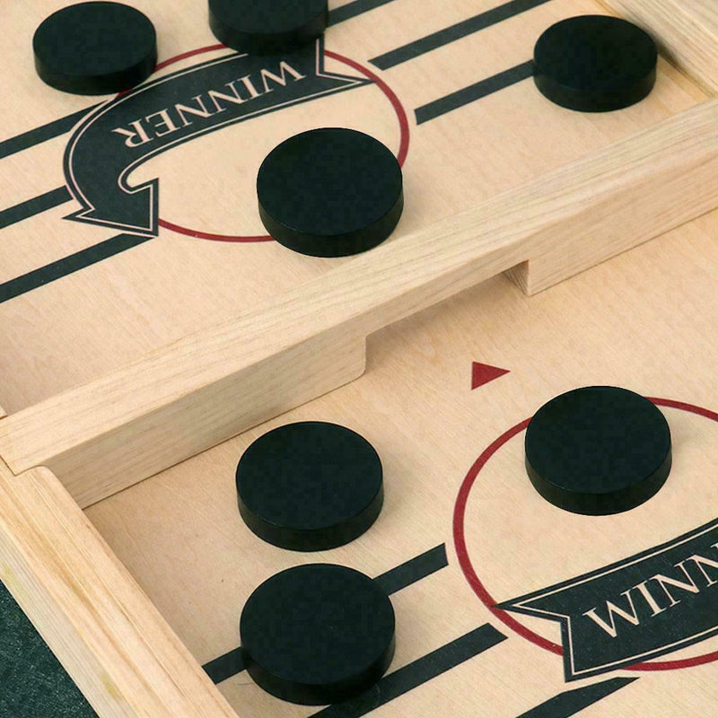 Fast Sling Puck Game Paced Sling Puck Winner Board Games Child Family Toys R7Z5