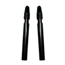 2x 50mm CNC Aluminum Alloy Presta Valve Extender Extension with Cap (Black)