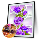 Purple Rose Flower 5D Diamond DIY Painting Home Decor Craft
