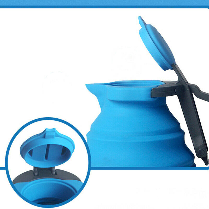 Portable Folding Silicone Water Kettle 1.2L Water Pot Outdoor Camping