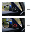 Door Audio Speaker Rings, Anodized Aluminum A-Pillar Loudspeaker Decoration N2K6