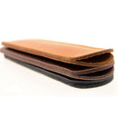 3 Pcs Leather Single Pen Sleeve Case Holder Set for Students Businessman Ar