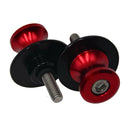 2x Red M6 6mm CNC Swingarm Swing Arm Sliders Bobbins Screws For Motorcycle