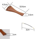 4/4-3/4 Brown Jujube Wood Violin Fine Tuner Tailpiece Big with Tail Rope A
