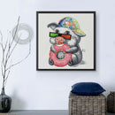5D DIY Full Drill Diamond Painting Cool Pig Cross Stitch Embroidery Craft