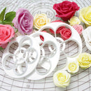 Fondant Cake Cookie Decor Sugarcraft Cutter Rose Flower Mold Gum Paste To3CA Kw