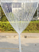 1Pc 3-Bead White String Door Curtain Divider Room Wall Window Blind Tassel Drape