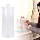 Clear Acrylic Makeup Storage Holder Case Cosmetic Cotton Pad Swab Organizer Box