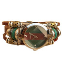 Retro Women Female Leather Belt Wrap Buckle Bracelet Watch Lady Quartz Watches