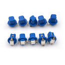 10X B8.5D Car Gauge 5050 1 SMD LED Dashboard Side Lights Bulbs Indicator Blue FT