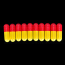 1000Pcs Multicolor Empty Gelatin Capsules Pill Vcaps Gel Halal Separated Box â„–[