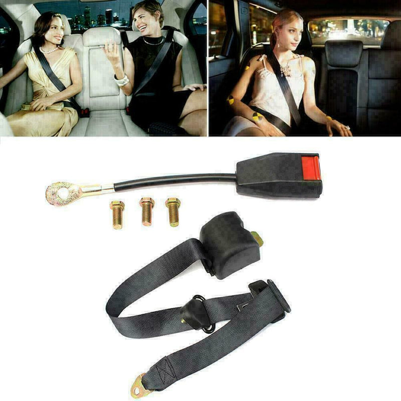 1 Set Universal Retractable 3 Point Auto Car Seat Belt hot Belt Adjustable C1G8
