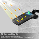 Gutter Solar Lights Outdoor Motion, Motion Sensor Solar Lights Black 180Â° A