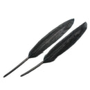 50 Pcs Black Goose Feathers Decor 4-6.5inch/10-16.5cm Long for Craft Works DIY